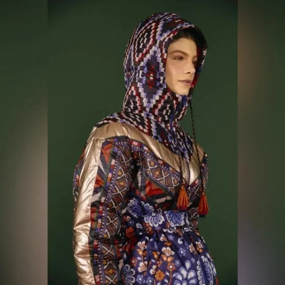 FARM Rio Multicolor Patterned Puffer Jacket - Picture 2 of 16